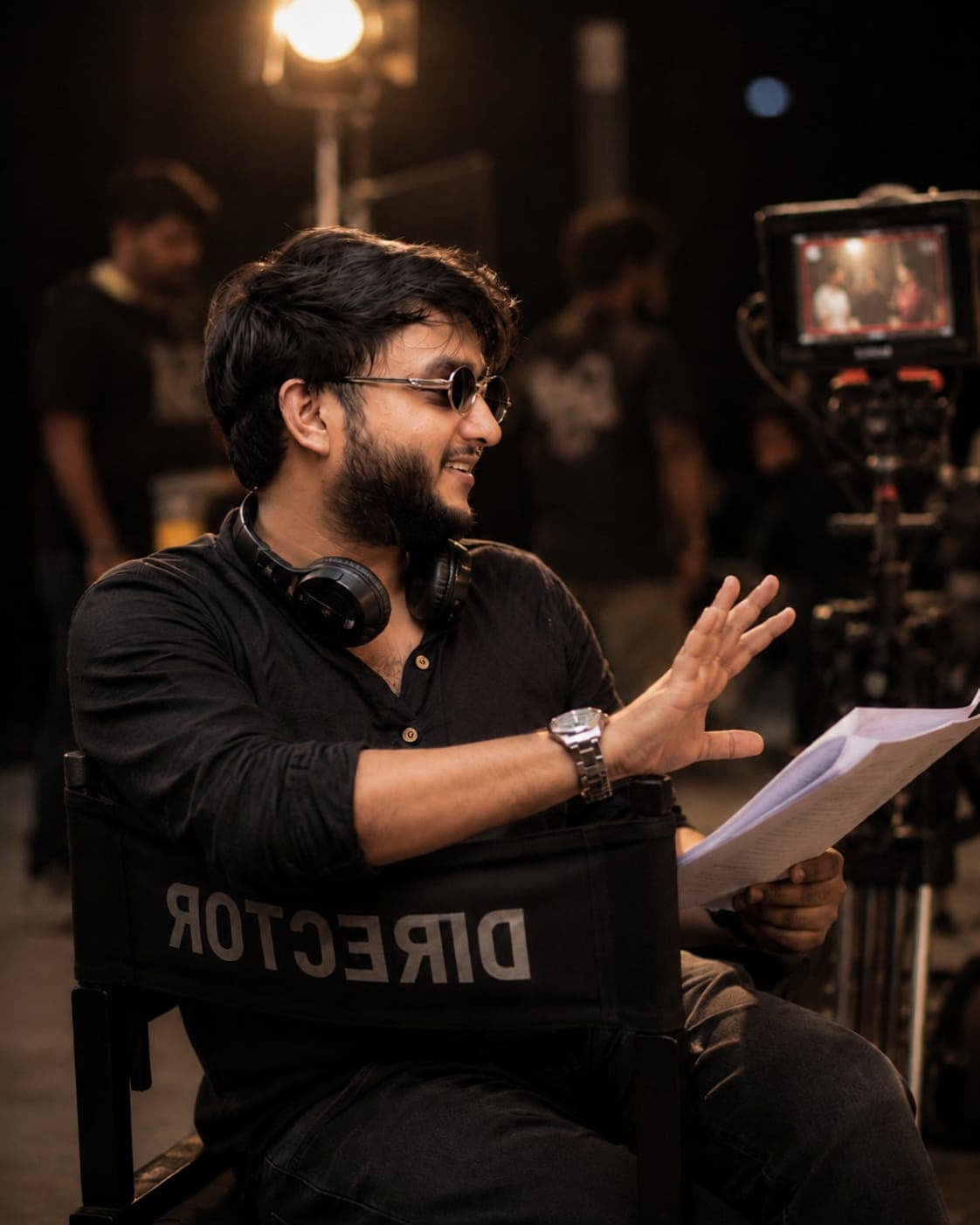 Director on set